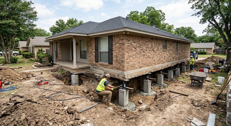 Concrete Foundation Leveling in South Houston, TX