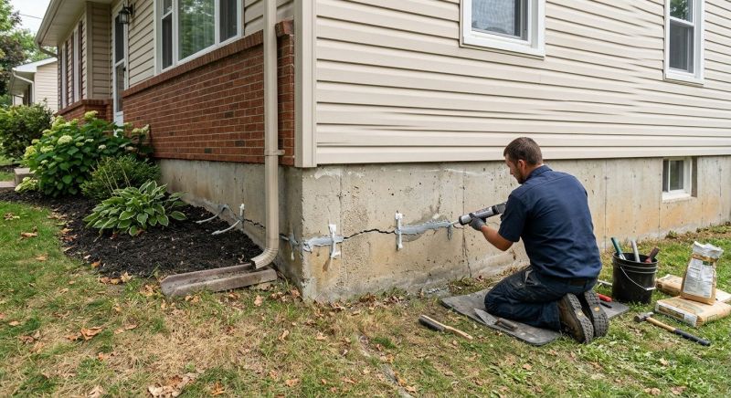 Cracked Foundation Repair in Baytown, TX