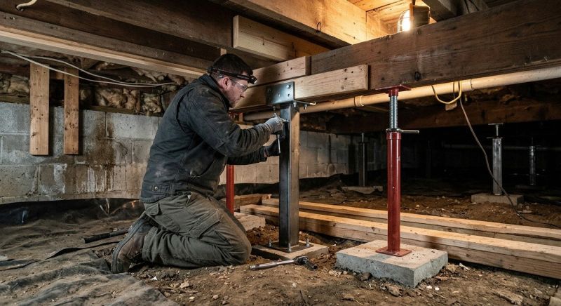 Crawlspace Structural Repair in Pearland, TX