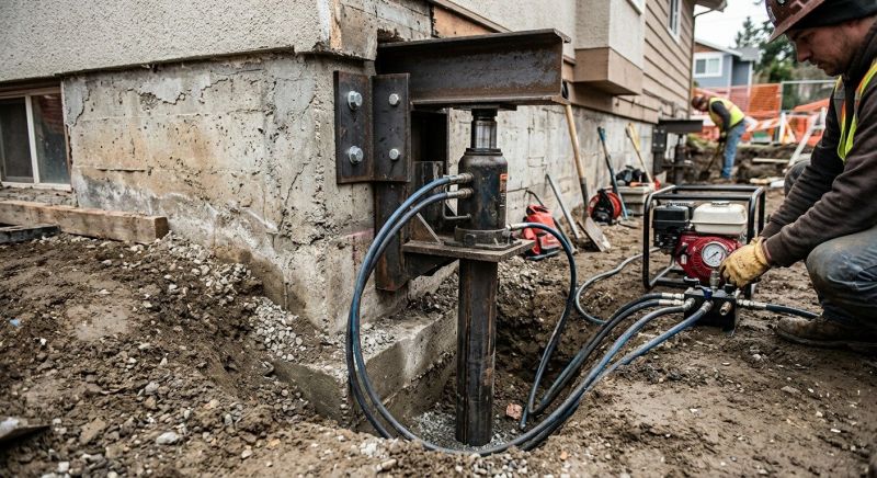 Foundation Lifting in Highlands, TX