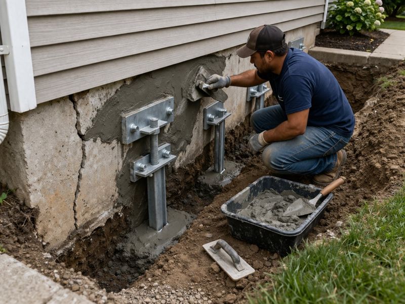 Foundation Pier Repair in Pearland, TX