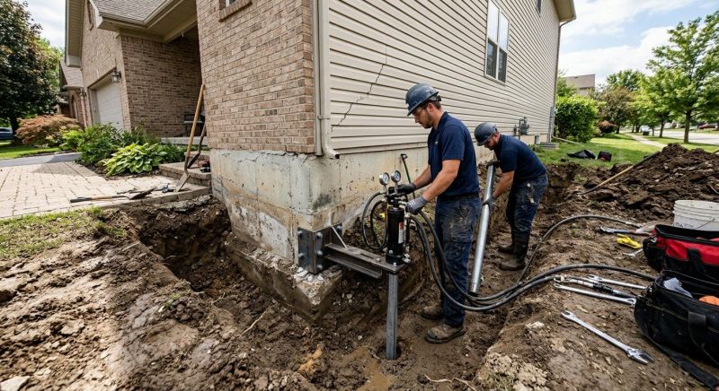 Foundation Settlement Repair in Pearland, TX