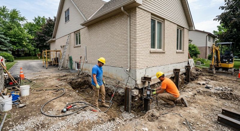 Helical Piers Installation in Pearland, TX