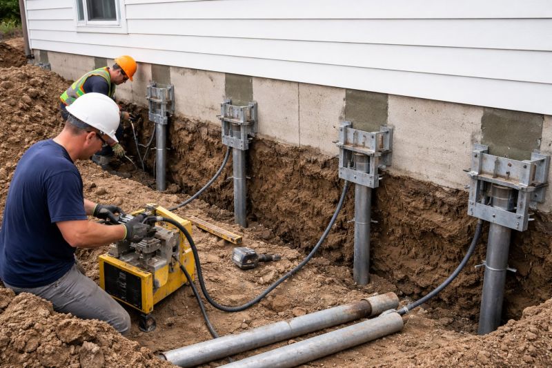 Helical Piers Installation in Pearland, TX