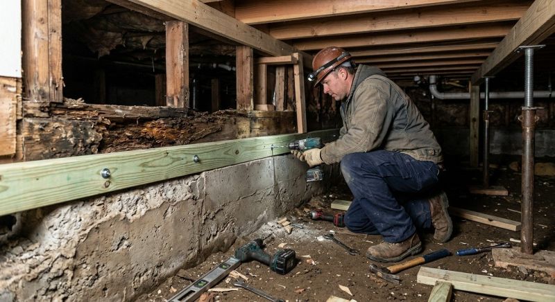 Sinking Foundation Repair in Fort Bend County, TX