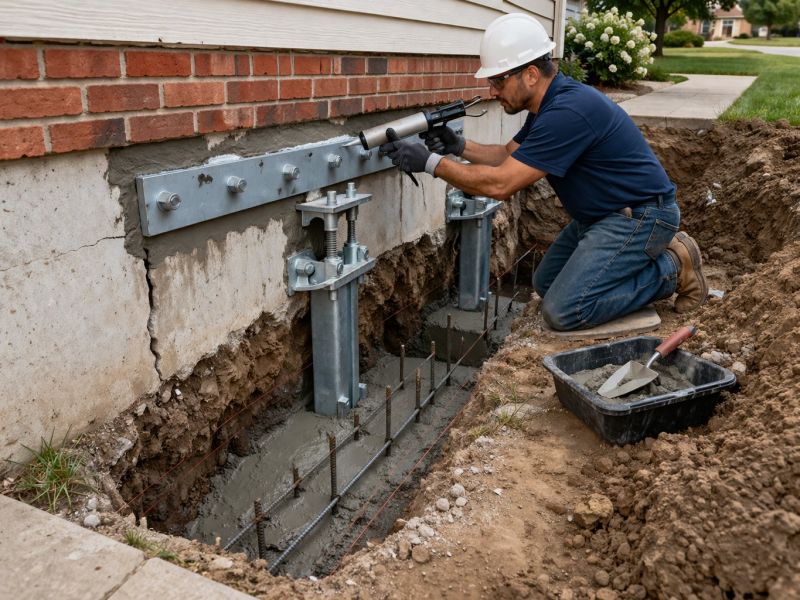 Sinking Foundation Repair in Pasadena, TX